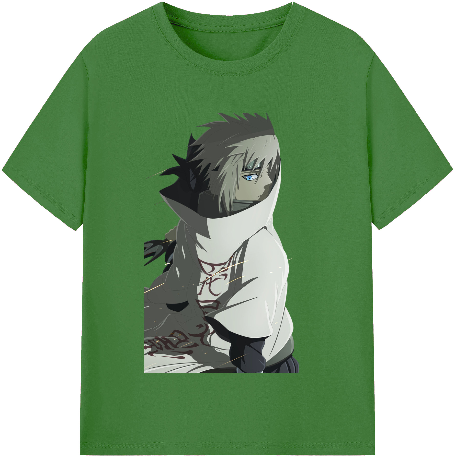 （画像用） NARUTO -ナルト- 波風 ミナト Namikaze Minato レディースカジュアルプリントTシャツ（綿100％）